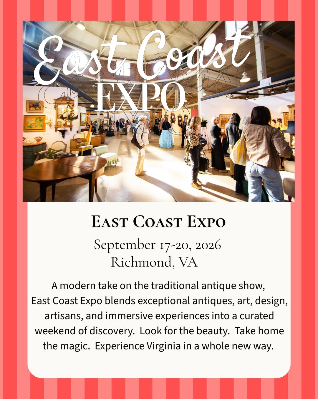 Antiques show in Richmond, Virginia